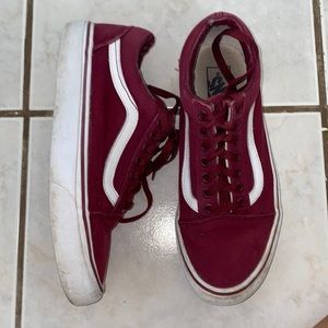 Maroon vans
